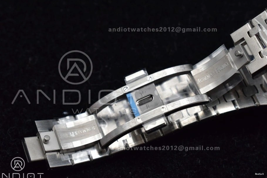 APSF 41mm Bracelet 15500 Dial Super on Black 1:1 A4302 SS SS Clone Oak Best Royal Edition Textured 1106